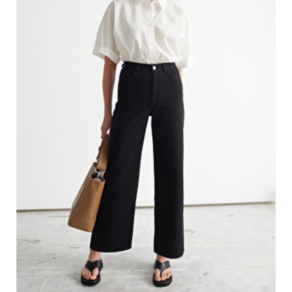 & Other Stories High Waisted Wide Jeans